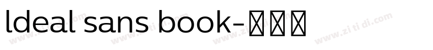 ldeal sans book字体转换